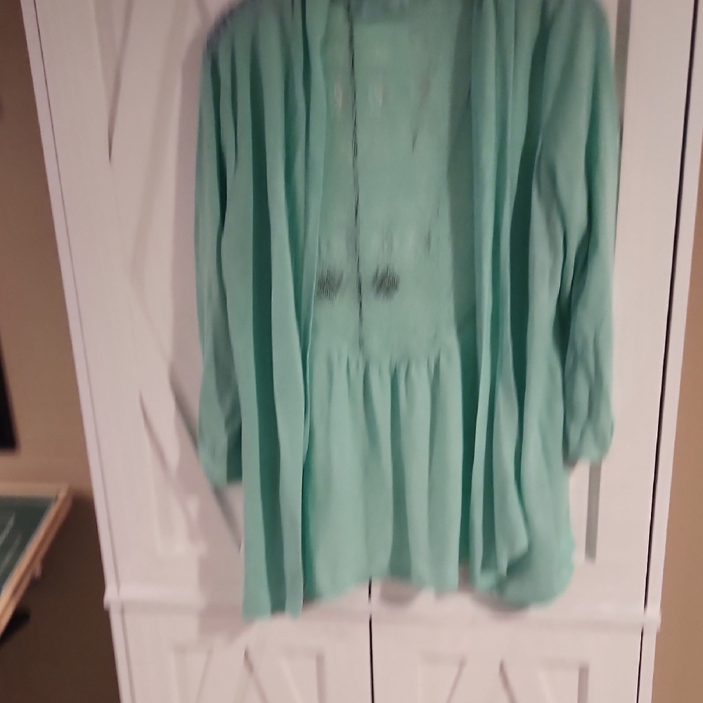 Maurices Mint Green Cardigan